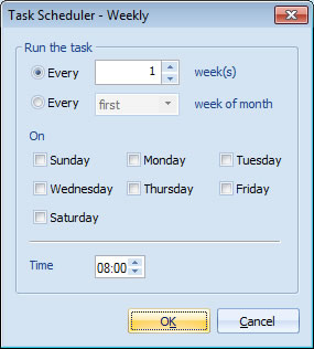 Task Scheduler - Weekly