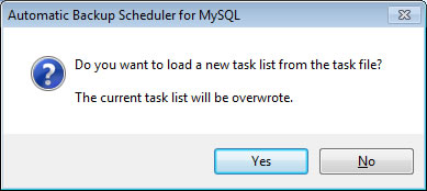 Do you want to load a new task list from the task file?